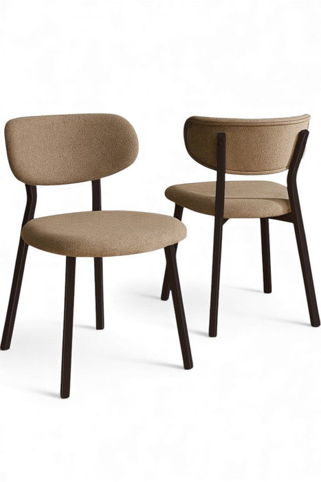 Hanah Home Juego de 6 Sillas Toldy Cappuccino y Marrón Hanah Home Juego de 6 Sillas Toldy Cappuccino y Marrón